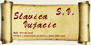 Slavica Vujačić vizit kartica